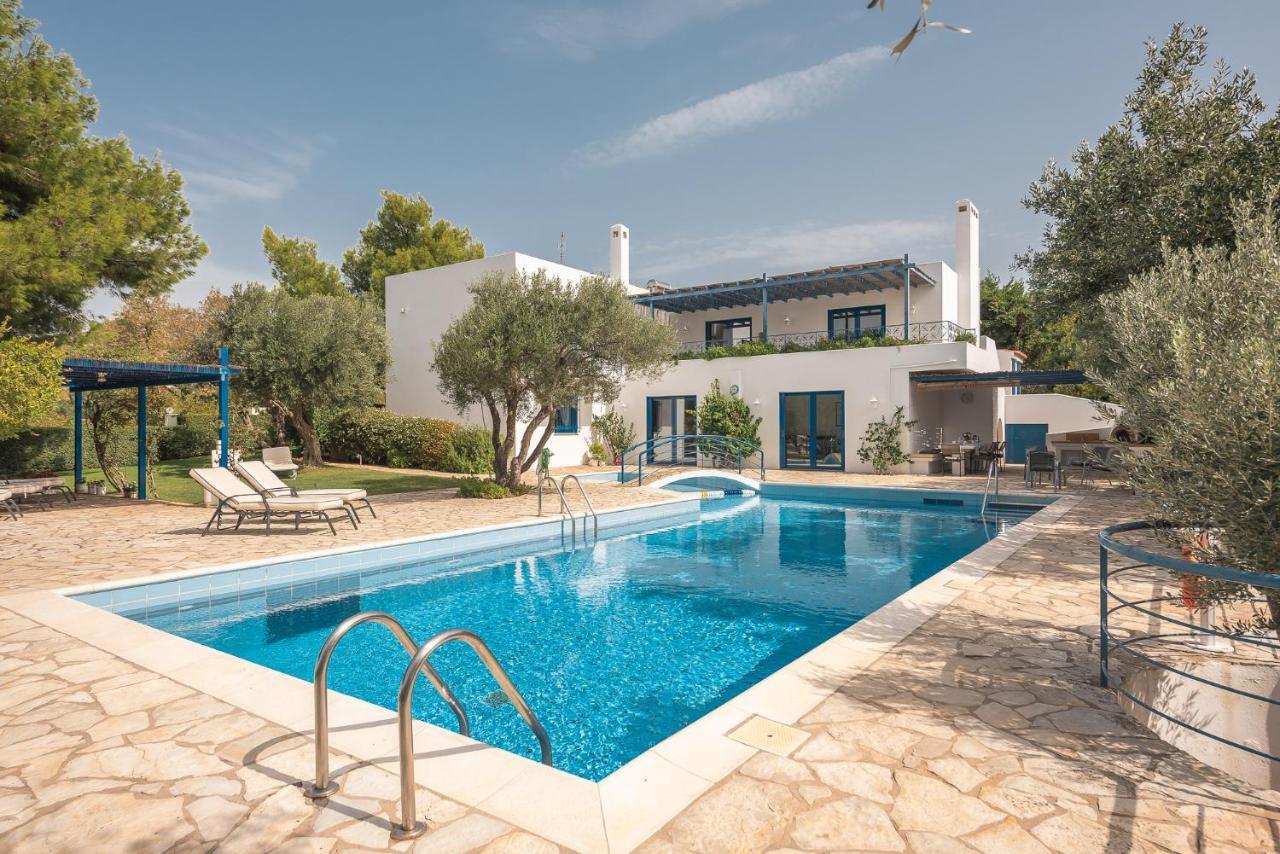Summer Villa Pasiphae Private Pool - Bbq -Beach 2Min Sounion Dış mekan fotoğraf