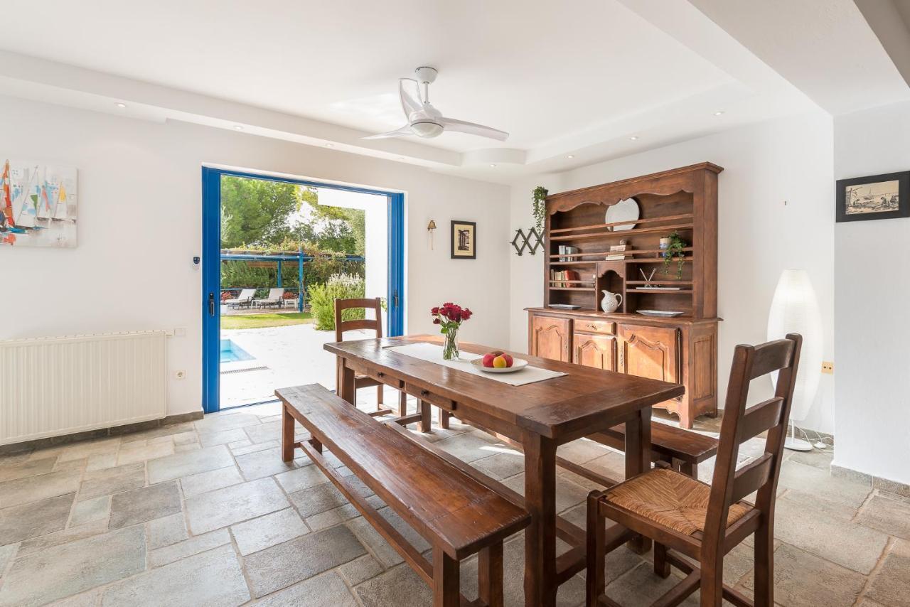 Summer Villa Pasiphae Private Pool - Bbq -Beach 2Min Sounion Dış mekan fotoğraf