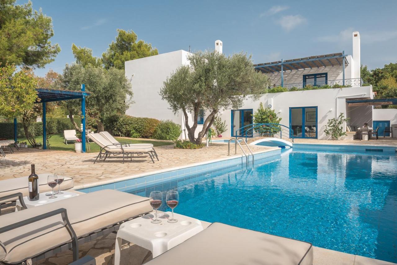 Summer Villa Pasiphae Private Pool - Bbq -Beach 2Min Sounion Dış mekan fotoğraf
