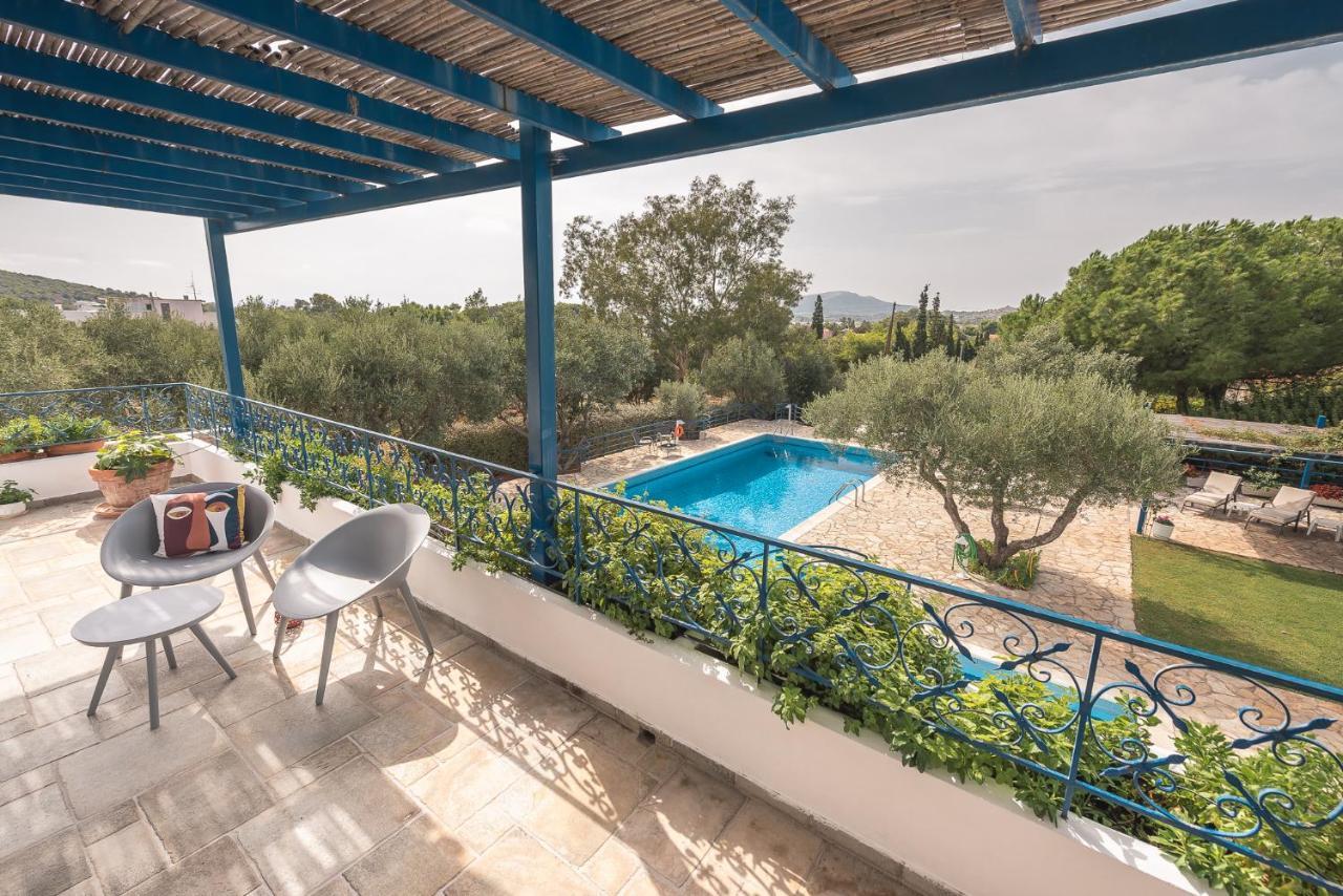 Summer Villa Pasiphae Private Pool - Bbq -Beach 2Min Sounion Dış mekan fotoğraf