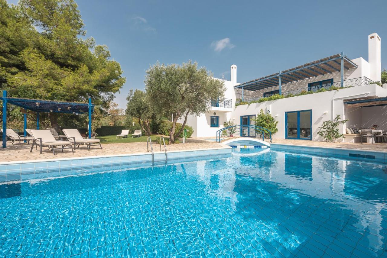 Summer Villa Pasiphae Private Pool - Bbq -Beach 2Min Sounion Dış mekan fotoğraf